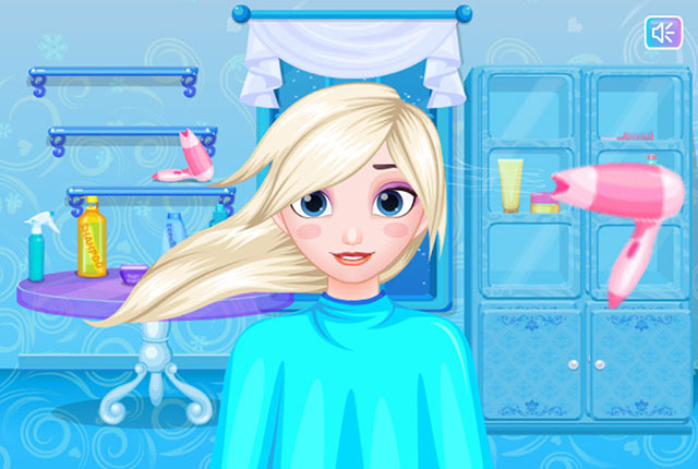 Game Elsa làm tóc đám cưới