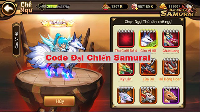 Bộ code Đại Chiến Samurai