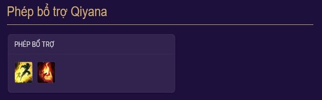 Bảng ngọc bổ trợ cho tướng Qiyana