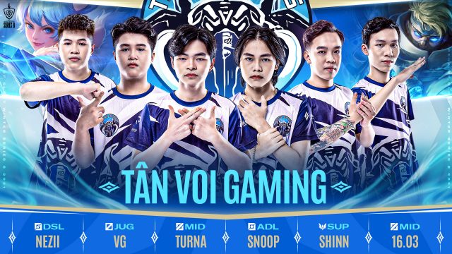 đội hình tân voi gaming