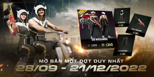 Skin kết hợp giữa streamer Độ Mixi và PUBG rất đáng mua 