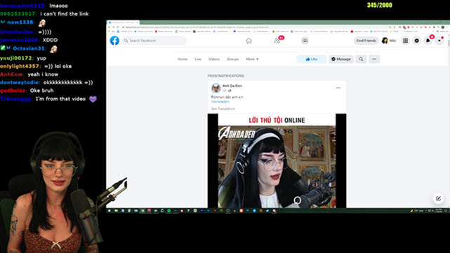 Nữ streamer bức xúc với fanpage Anh Da Đen