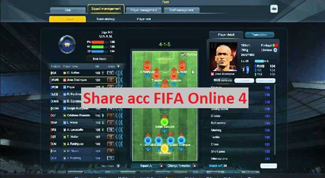 Share Acc Fifa Online 4 miễn phí 2023 game thủ không thể bỏ lỡ